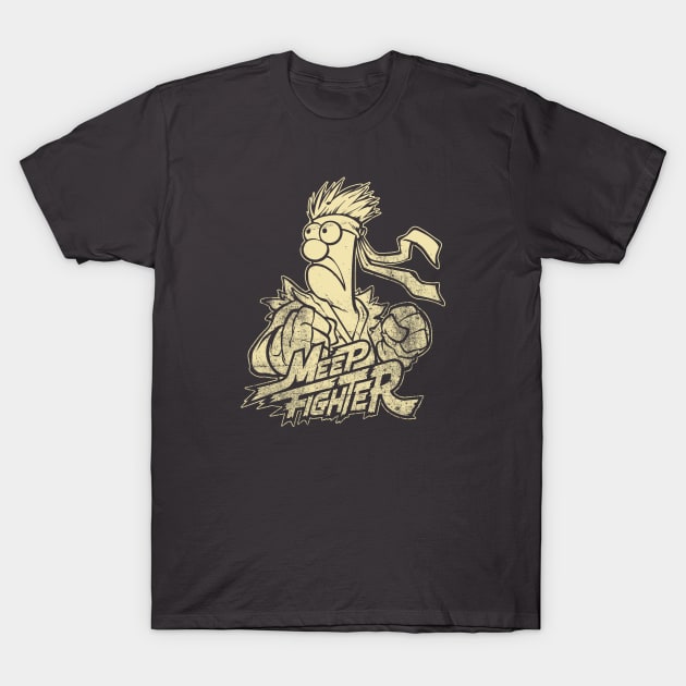 Beaker Meep Cream T-Shirt by Botak Solid Art